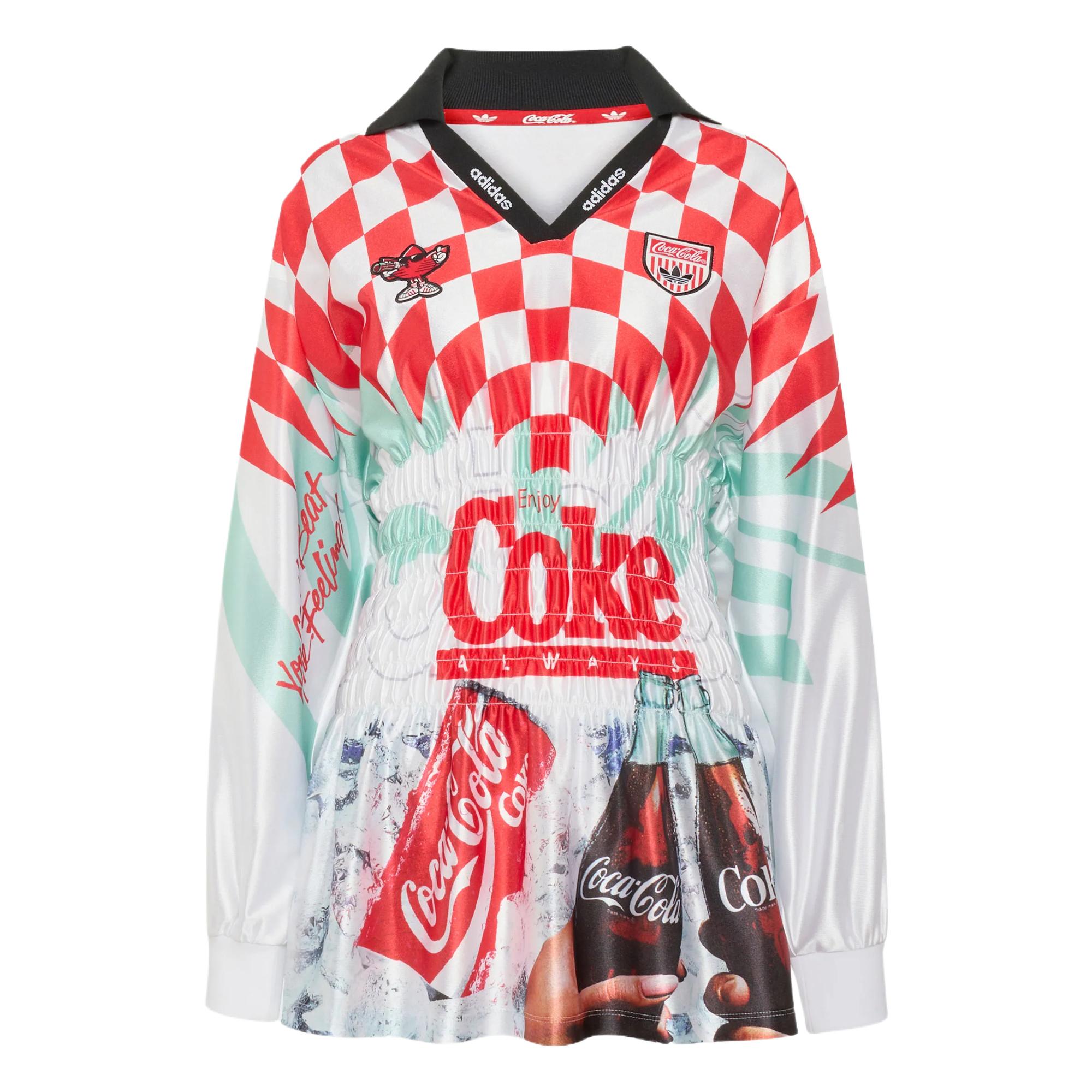 Adidas Originals X Coca-Cola Jersey Style T-Shirt Women tops KY7547 2XS