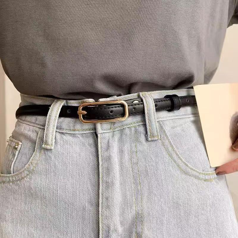 Trendy Korean Style Fashionable Girls Simple Versatile Chic Dress Pants Belt