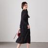 SOFSIL Retro Polka Dot V-Neck Long Sleeve Dress