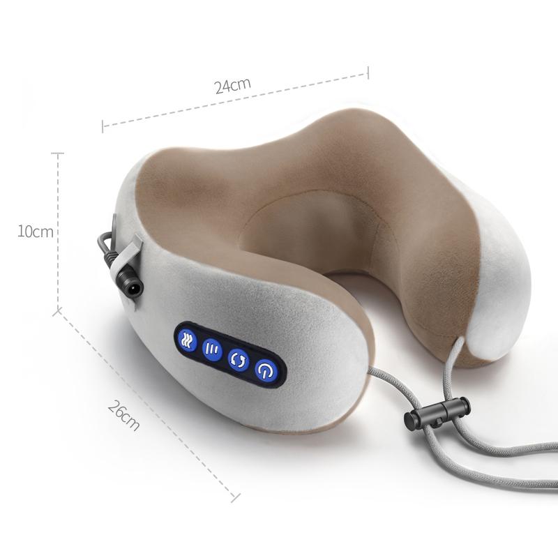 Multifunctional Portable U Shaped Electric Neck Massager Pillow Shoulder Cervical Outdoor Home Car Relaxing Massager