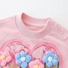 Toddler Girl Cotton Two-Piece: Fashionable Long Sleeve Sweatshirt Set for Spring & Autumn 2025