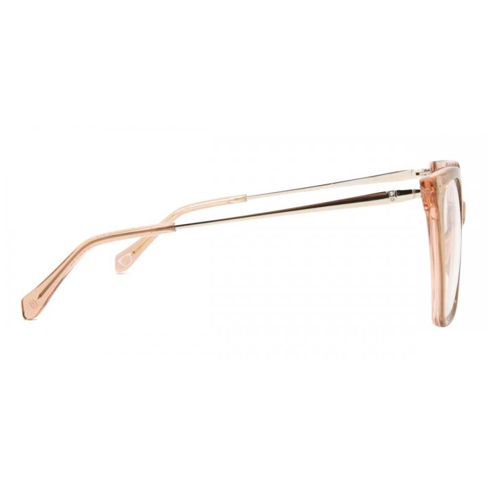 Full Rim Square Transparent Brown Smartbuy Collection Nikolai Df 340 013 Fashion Women Eyeglasses