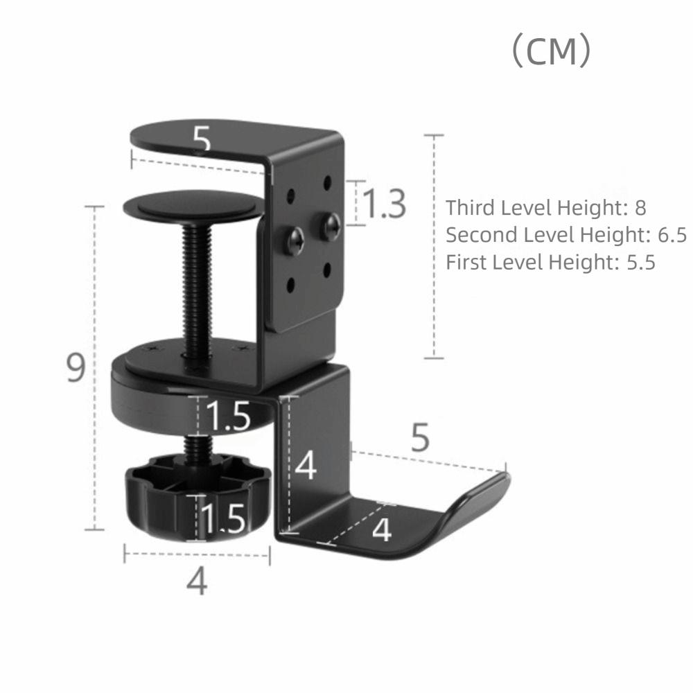 Kopfhörerständer aus Kohlenstoffstahl Universal Taschenhaken Universal Soundbar-Ständer Schülerschreibtisch
