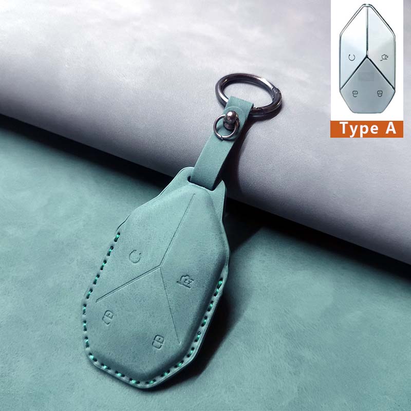 Car Remote Key Case Cover For BYD Equation Formula Leopard 5 8 3  Leather Keychain Shell Luxury Key Holder Protector Accessories
