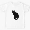 Cute Black Cat Kids T-Shirt