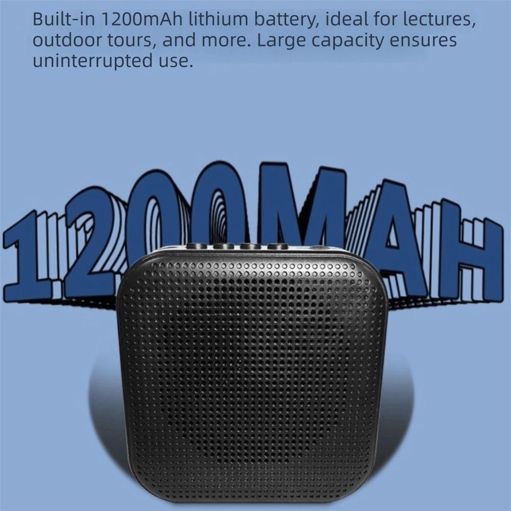 Rechargeable Microphone Speaker Ultralight Loudspeaker Voice Amplifier  Outdoor Use