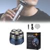 Electric Shaver With Magnetic Rotation Heads Rechargeable For Men Grooming