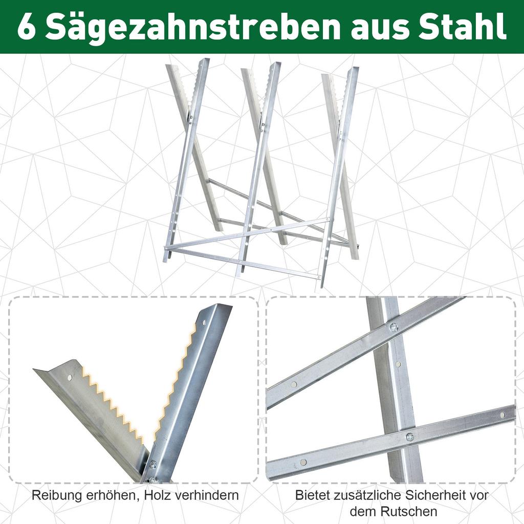 Portable Sawhorse Heavy Duty Steel Adjustable Work Support, Foldable Sawhorse Stand 100 kg Weight Capacity, Silver Tone