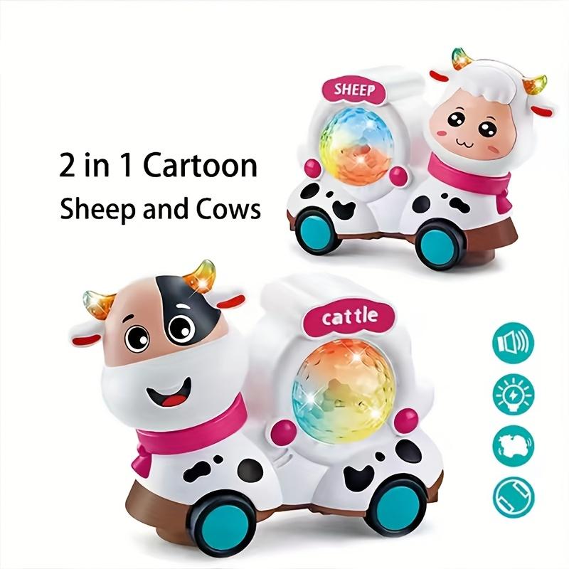 

Новая двусторонняя игрушка: одна сторона корова, одна сторона овца. Электрические мультяшные корова и овца с чудесной музыкой и красочным сценическим светом, вращающиеся на 360°.