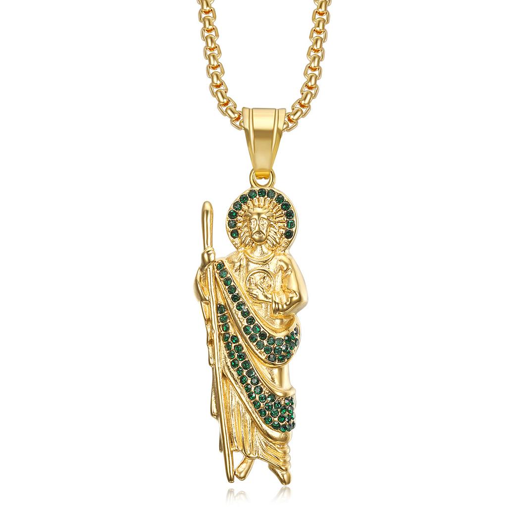 Jewelry Fashion Trend Inlaid Zircon Men's Exquisite Jewelry Necklace Accessories 2026