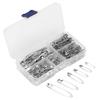 Safety Pins Small Tiny Stainless Durable Clothes Pins with 6 Different Sizes for Clothes Crafts