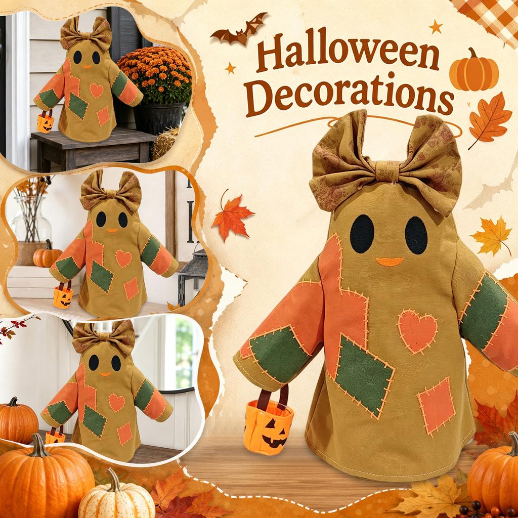 Patchwork Halloween Decoration, Lighted, 65 cm