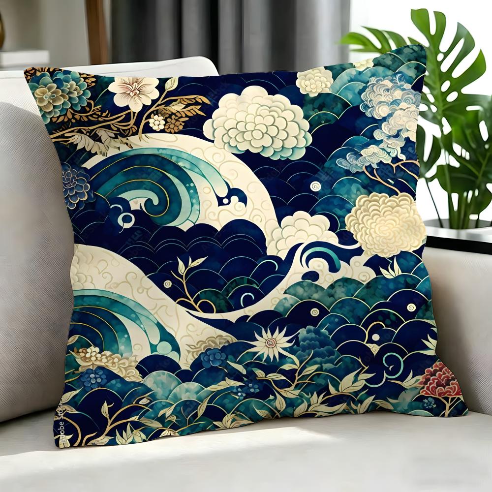 Art CChinese Traditional Floraled Cushion Cover Cushion Cover Set Pcs x x x Pillowcase Decorative Sofa Home Decor