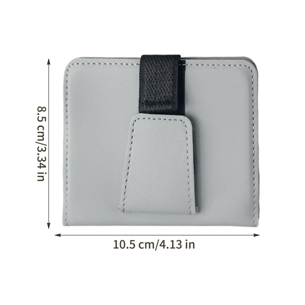 Pu Leather Car Sunshade Card Clip Sun Visor Organizer Multi-Pocket Holder Clip Panel Interior Sunglasses Storage Clip
