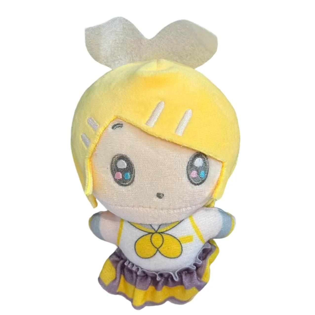 Q Versie Vocaloid Karakter Pluche Hanger Miku Kaito Rin Len Luka Mini Pluizige Sleutelhanger Voor Rugzak Ornament Cadeau Verzameling 15cm
