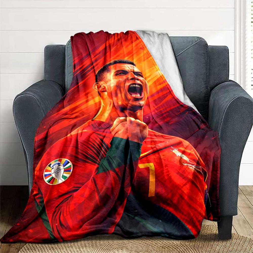 CR7 Blanket Soft Warm Cozy Suitable for Bed Office Bedding for All Occasions Digital Print Gift for Travel Home Birthdays