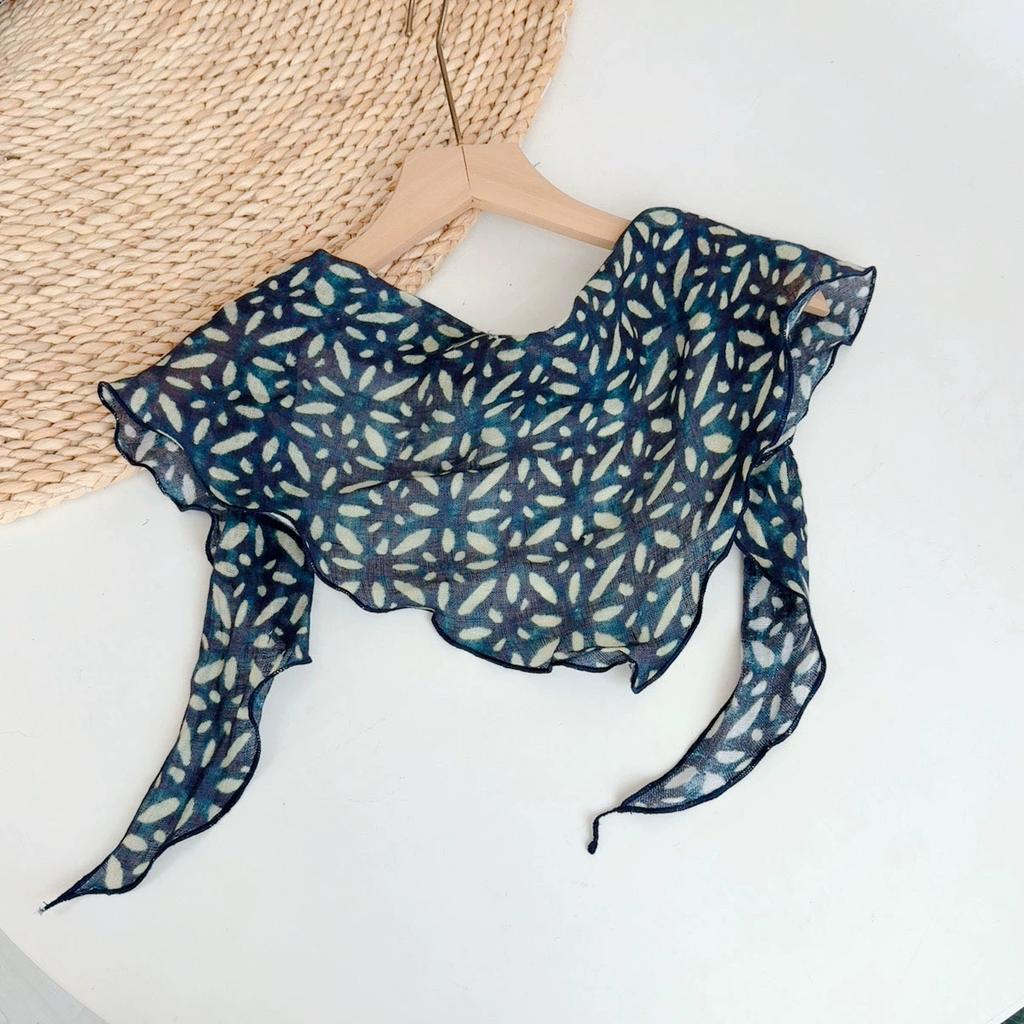 Spring And Summer Women Linen Floral Thin Neck Scarves Square Scarf Neckerchief Office Lady Hijab Headband Female Foulard