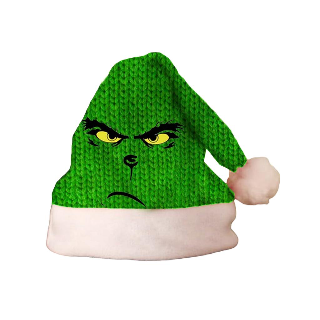Soft Plush Santa Hat with Trim for Christmas Holiday Parties