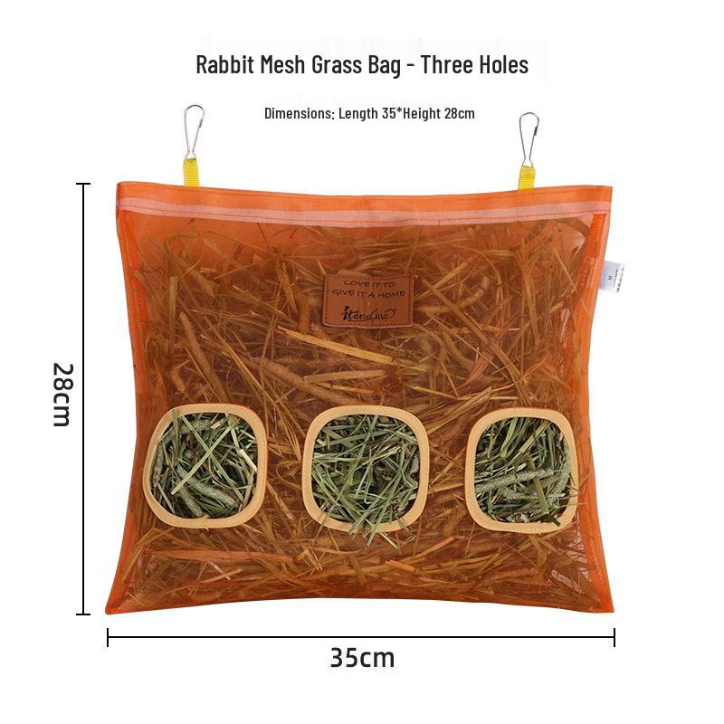 Large Capacity Hay Feeding Bag for Rabbits and Guinea Pigs