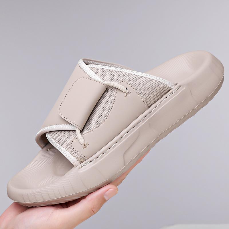 

Fashion 2025 Summer Soft Sole Sports Slippers for Men New Designer Solid Color Flip Flops Male Fashion Casual Platform Slipper Shoes Man 44