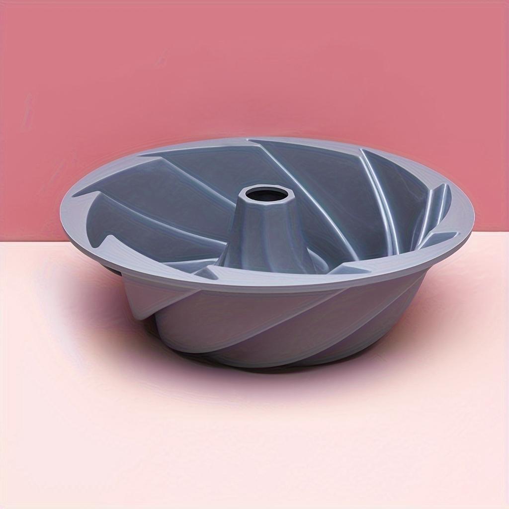 1 stück Silikon Gugelhupfform Lebensmittelqualität Antihaft-Kuchenform Zyklon-Kuchenform Silikon Chiffon-Pfanne Backform Backzubehör Küchenbedarf