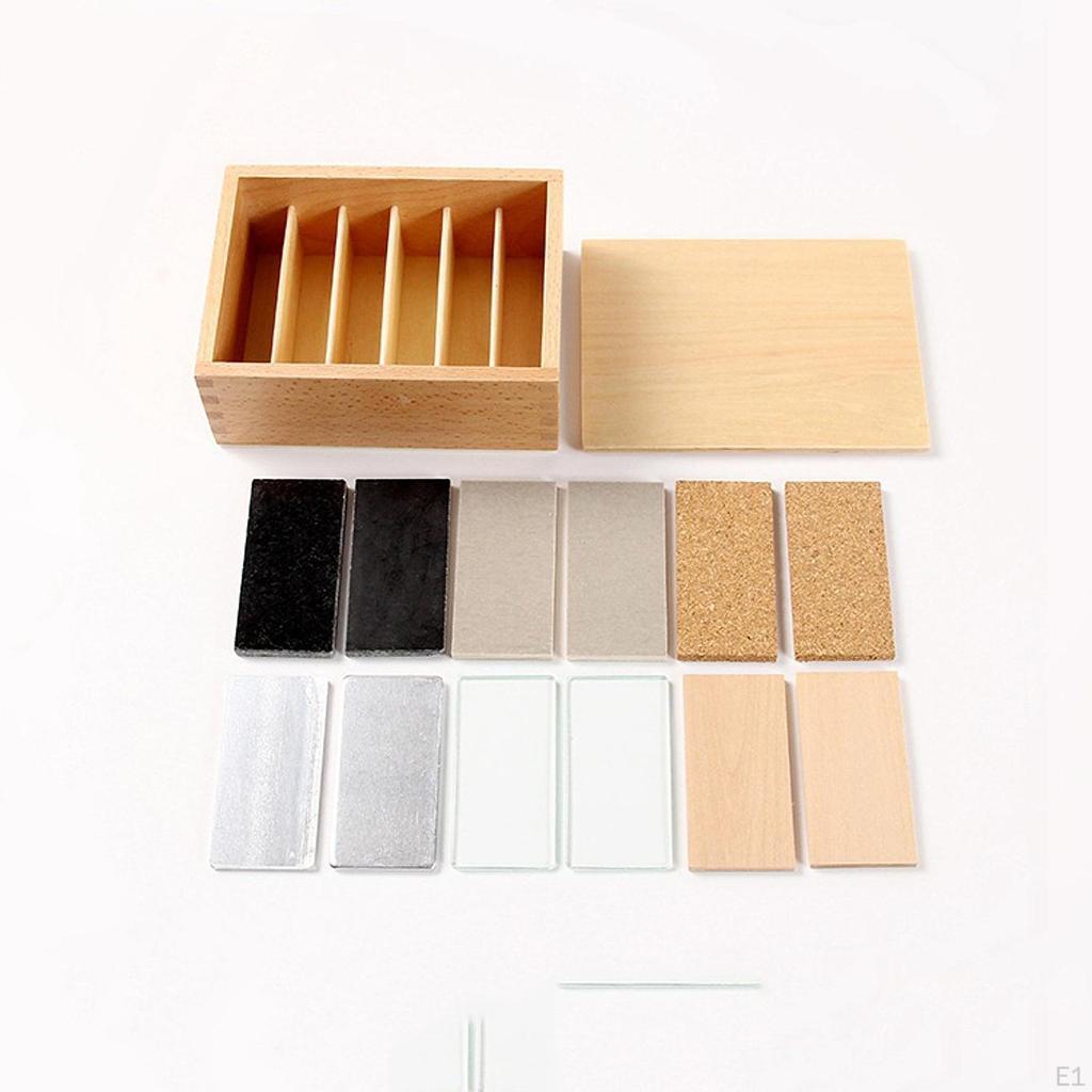 Sensorial Education Sensory Learning Homeschooling Activities Wooden Touch Boards Preschool Training