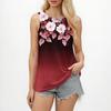 Damen-Tanktops 2025, lockere Passform, hoher Halsausschnitt, Sommertop, elegante, lässige ärmellose Shirts mit Tasche