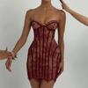 2026 Summer Pure Desire Lace Bodycon Tube Dress - Sleeveless Slim-Fit Women's Fashion