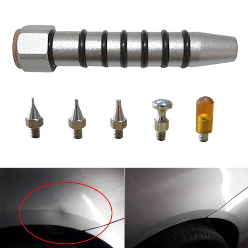 Professionelles Werkzeug zur Entfernung von Autodellen Lackfrei Werkzeug zur Korrektur von Autodellen Austauschbare Spitze für Präzise unlackierte Reparatur