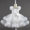 Baby Dress 0-5 Years Old Birthday Party Wedding Sleeveless Mesh Fluffy Cute Girl Princess Dress