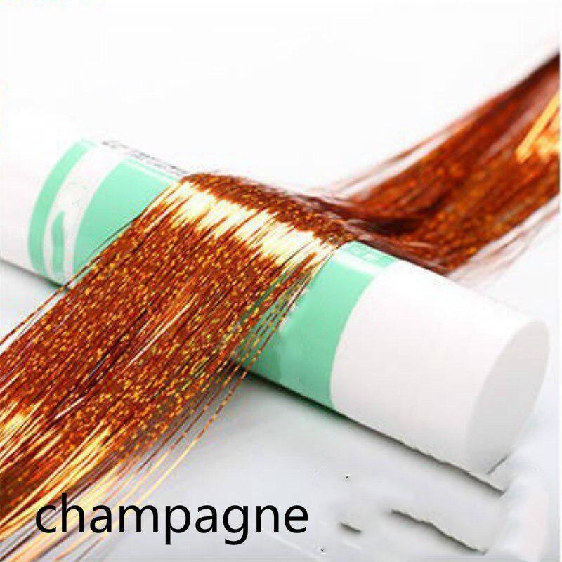 

Сумка Блиск Блискуча мішура Райдужне шовкове нарощування волосся засліплює жінок Хіпі для плетіння головного убору 93cm