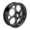 Front & Rear Wheel Rim Set 3.0x12" Black For Vespa Sprint Primavera 50 125 150