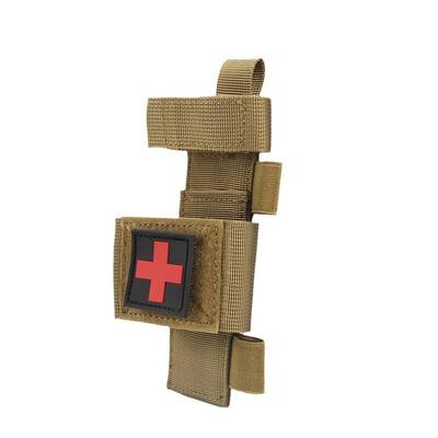 Tactical EDC Scissors Pouch with Cross Badge - Outdoor Military First Aid Kit & Tourniquet Storage Bag