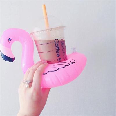 small inflatable flamingo