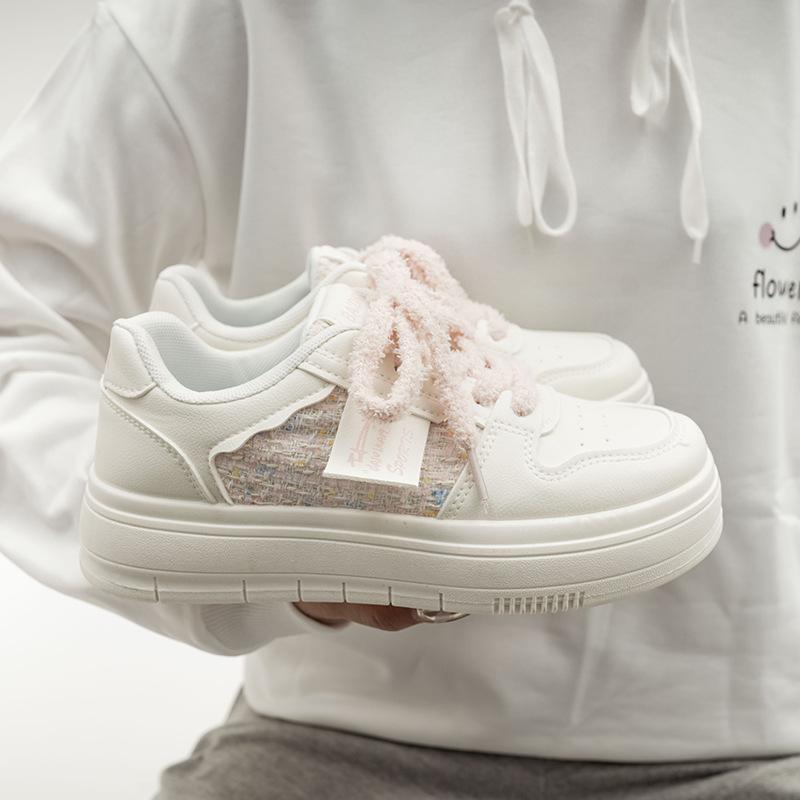 2026 high-value Xiaoxiangfeng board shoes ins style student leisure platform casual shoes