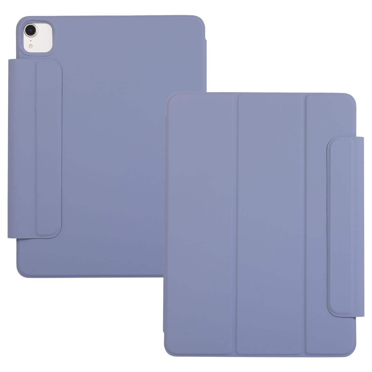 

For iPad Air 13 (2025)/(2024) Case Magnetic Clasp Stand Folio PU Leather Tablet Cover Auto Wake/Sleep Purple
