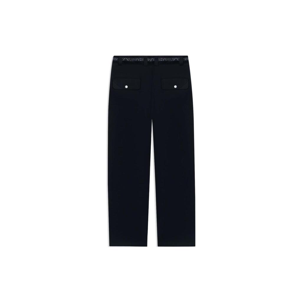 Li Ning Vital Essential Rovné ležérní kalhoty Pánské spodky Černá AKXSB55-3