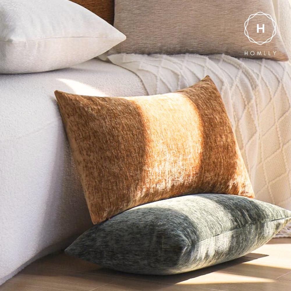 Homlly Konii Chenille ThPillow Coversrow  (30x50 CM) X2PCS