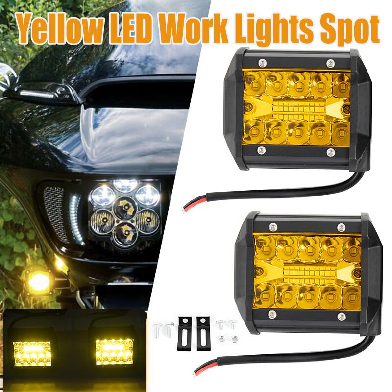 4inch LED Work Light Bar Spot Pods Fog Lamp Offroad Driving Truck SUV ATV 2PCS
