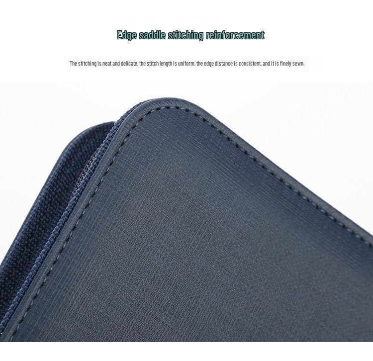 PU Leather Zipper 9-Grid Anime Card Storage Album with 360 Slots for Tabletop Game Cards