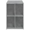 Desk Concrete Grey 102x50x75 cm Wood Based Material