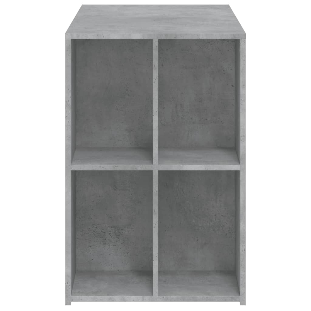 Desk Concrete Grey 102x50x75 cm Wood Based Material
