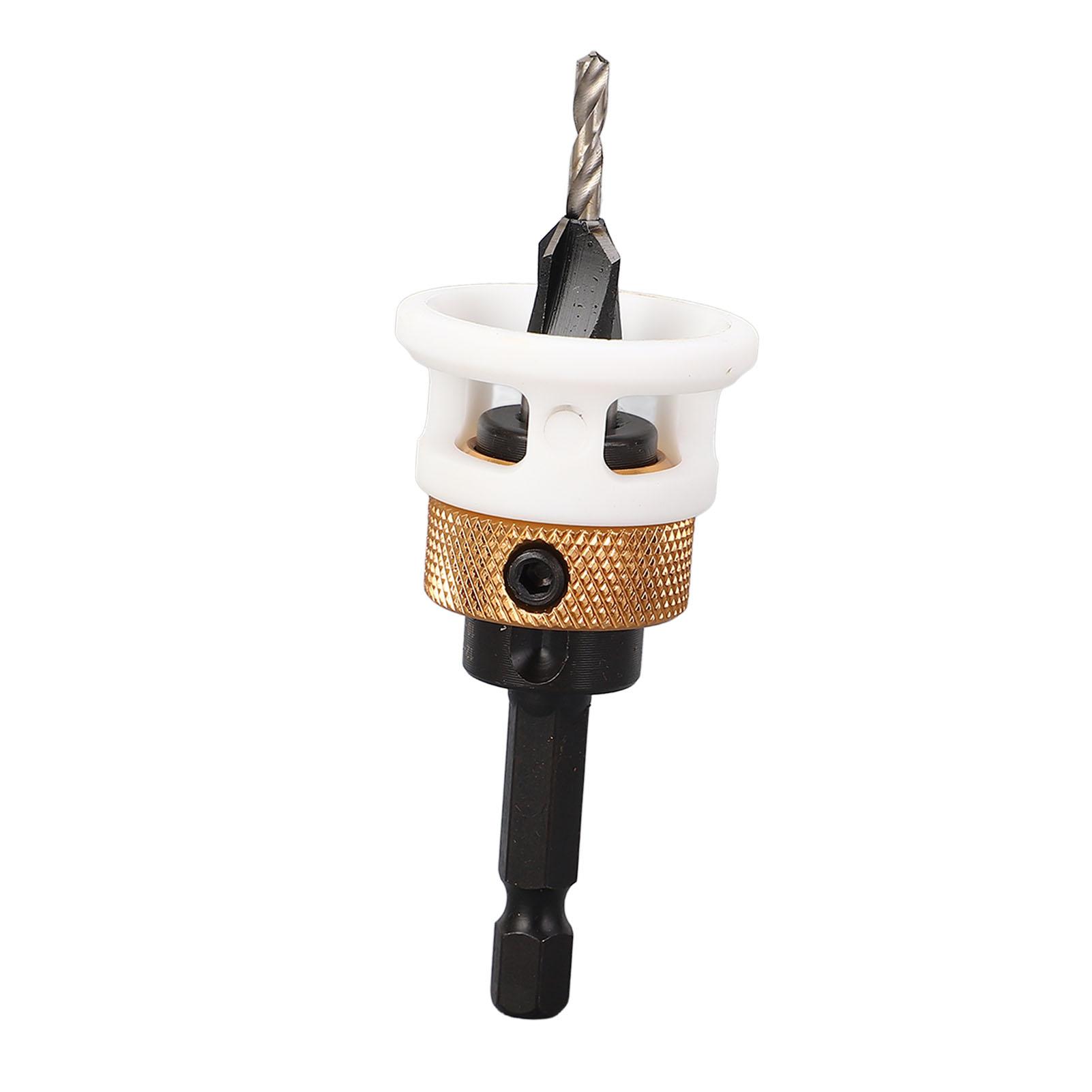 

Фреза зенковочная 4-зубая M2 HSS с регулируемой глубиной, хвостовик 1/4 дюйма, ступенчатое сверло со стопором