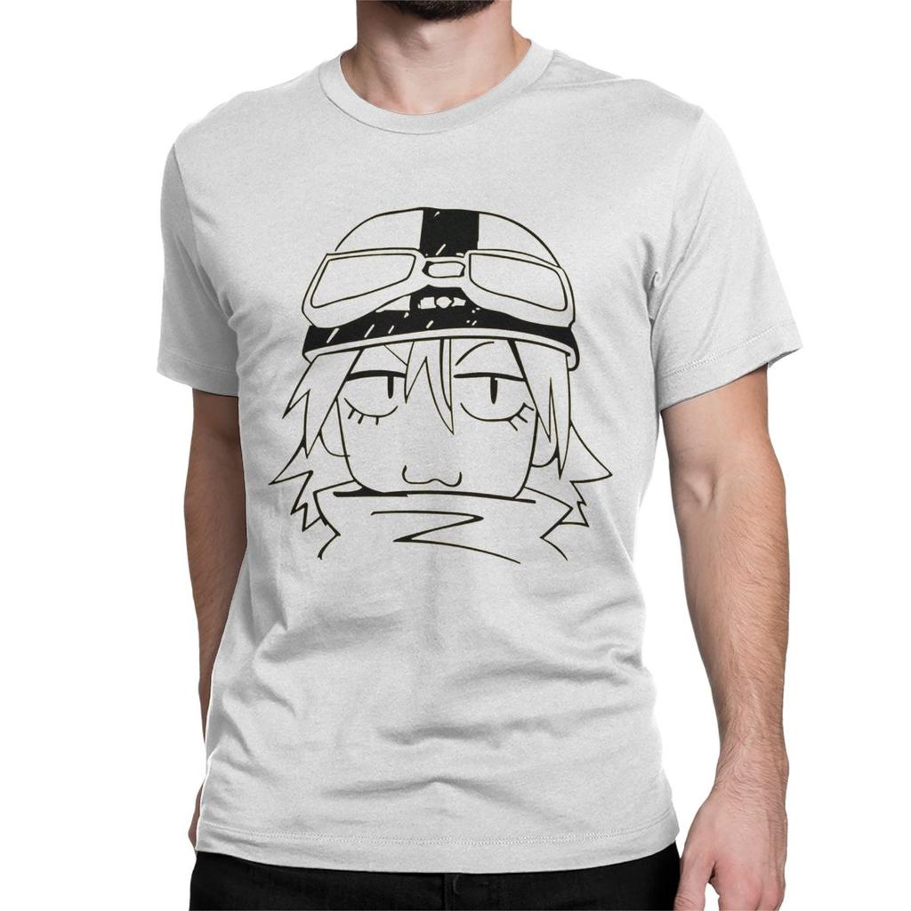 Men Womens Haruko Haruhara Naota Nandaba Anime T Shirts FLCL 100 Cotton Clothing Creative Short Sleeve Tees Plus Size TShirt