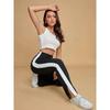 High-waisted, Slim-Fit, Wide-Leg Pants High Waist Slim-Fit Contrast Colors Wide-Leg Pants