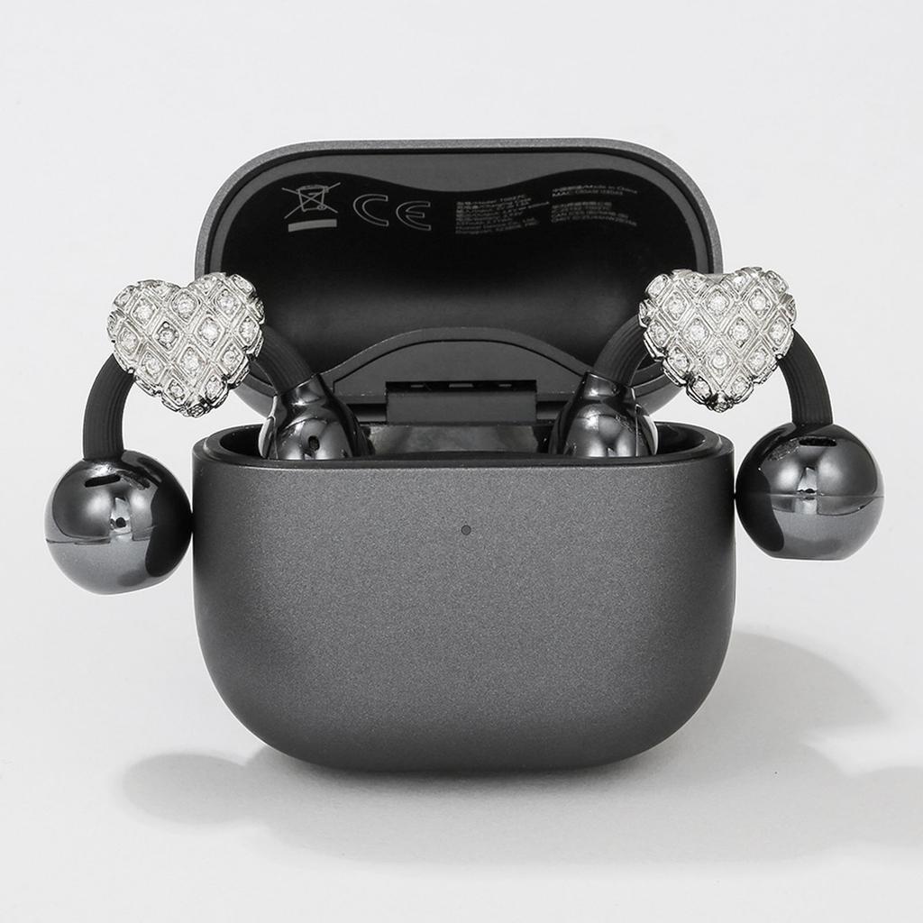 2 Piece Fashion Heart Metal Ear Clip Attachment Earphone Charm For FreeClip 1 2 Earbuds Sound Enhancement