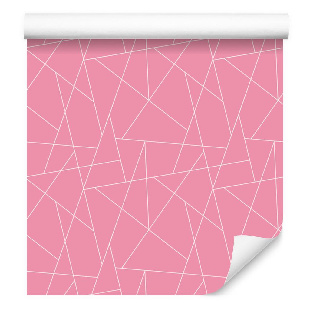 Wallpaper Geometric pattern powder pink, subtle detail 50x1000