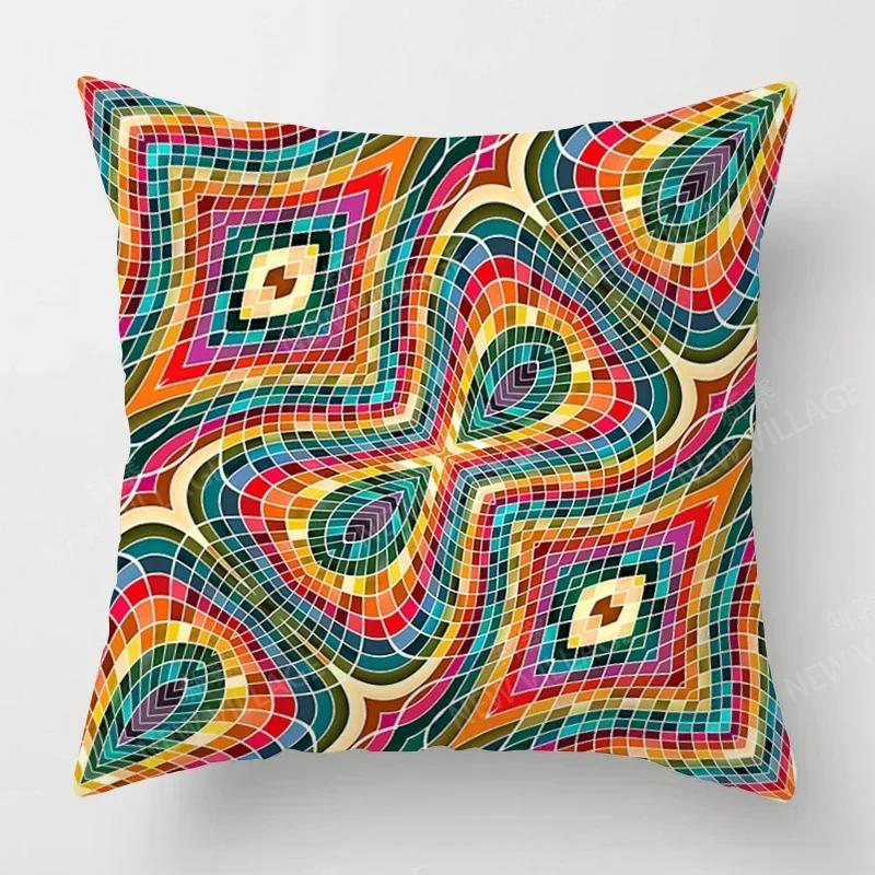 

Осенний Домашний Декор Осенний Декор Гостиной Наволочка для Декоративной Подушки Диван Бохо Наволочка Мандала 30x30cm бежевый