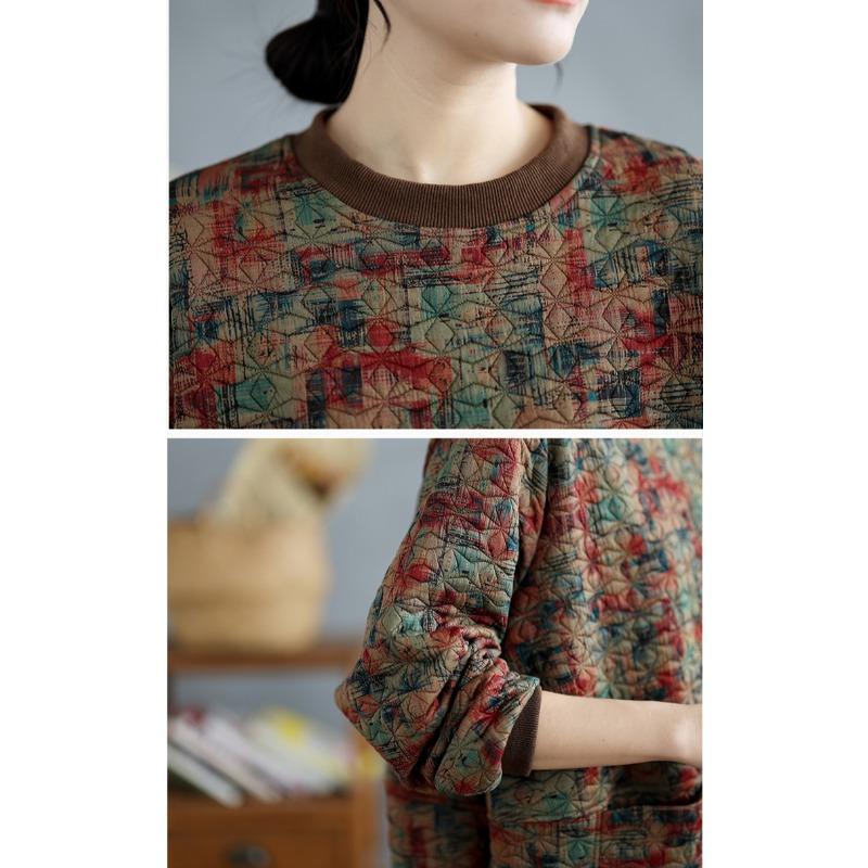 DIMANAF 2024 New Plus Size Women Full Sleeve Casual O-Neck Loose Autumn Basic Tops T-Shirt New Pullover