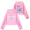 Kids' Long Sleeve Loose Pullover Letter Print Drawstring Hooded Sweatshirt